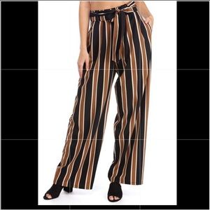 Windsor store striped wide leg pants